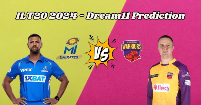 ILT20 UAE 2024, EMI vs SJH: Match Prediction, Dream11 Team, Fantasy Tips & Pitch Report | MI Emirates vs Sharjah Warriors
