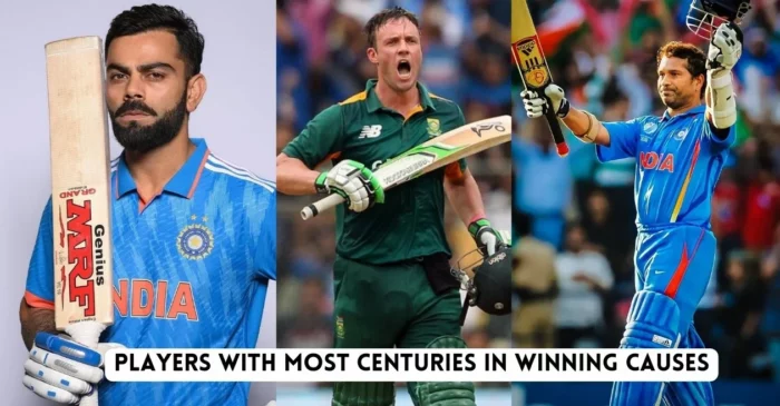 6 Players with most centuries in winning causes in international cricket