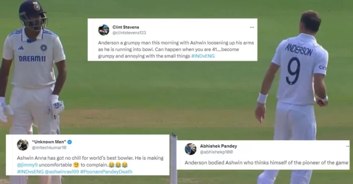 IND vs ENG: Fans share diverse views on Ravichandran Ashwin-James Anderson verbal spat on Day 2 of Vizag Test