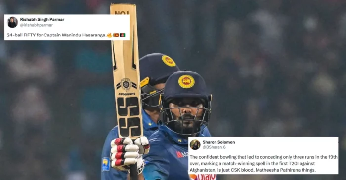 Twitter reactions: Wanindu Hasaranga powers Sri Lanka to a stellar win over Afghanistan in first T20I