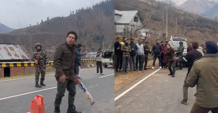 WATCH: Sachin Tendulkar spotted playing gully cricket in Kashmir; video goes viral