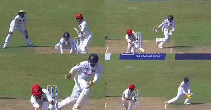 WATCH: Sadeera Samarawickrama outsmarts Rahmat Shah with a phenomenal catch behind the stumps on Day 1 of One-off Test – SL vs AFG 2024