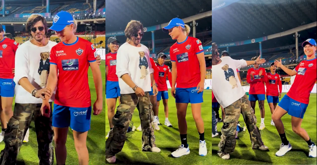 WPL 2024 [WATCH]: Bollywood superstar Shah Rukh Khan recreates his iconic DDLJ pose with Delhi Capitals skipper Meg Lanning