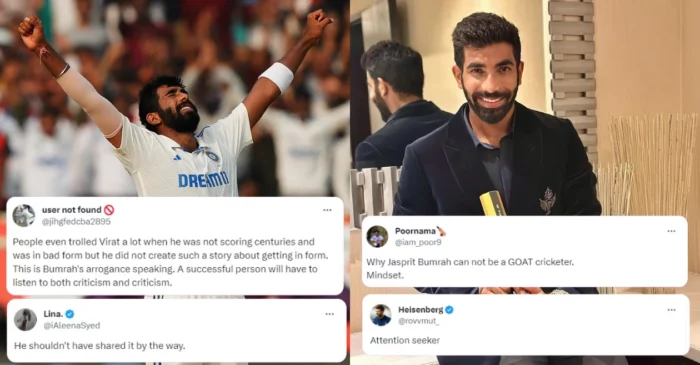 ‘This is arrogance’: Twitter roasts Jasprit Bumrah as he takes a dig at fans after claiming top spot in Test Rankings