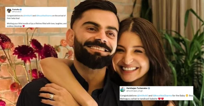 Cricket fraternity and fans pour well wishes as Virat Kohli and Anushka Sharma welcome a baby boy