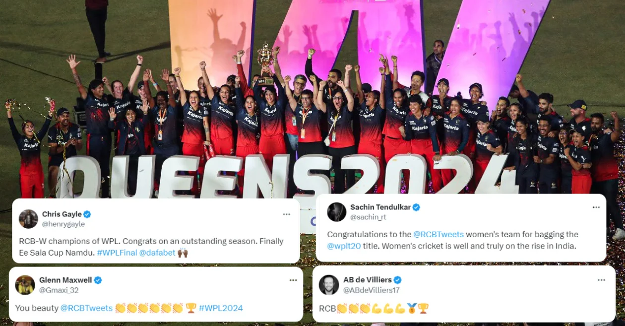 WPL 2024: Cricketing world extends heartwarming wishes to RCB women’s team after their title-clinching victory