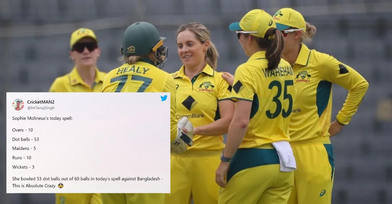 Twitter reactions: Sophie Molineux leads Australia to series-clinching win over Bangladesh in 2nd Women’s ODI