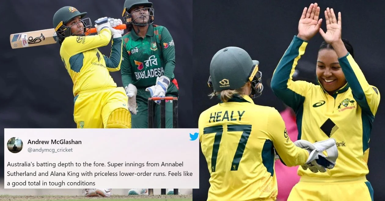 ट्विटर प्रतिक्रियाएं: अलाना किंग की ऑलराउंड वीरता से ऑस्ट्रेलिया ने पहले महिला वनडे में बांग्लादेश को हराया