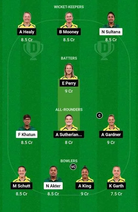 BD-W vs AU-W Dream11 Team for today's match (March 23)