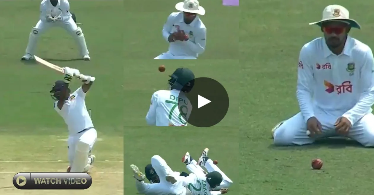 Bangladesh vs Sri Lanka: Hilarious Slip Catch Attempts Bring Prabath Jayasuriya to Life