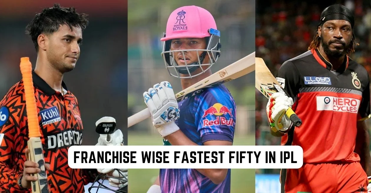 Franchise wise fastest half century in the history of IPL