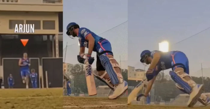 IPL 2024 [WATCH]: Arjun Tendulkar floors Ishan Kishan with a toe-crushing yorker during Mumbai Indians practice session
