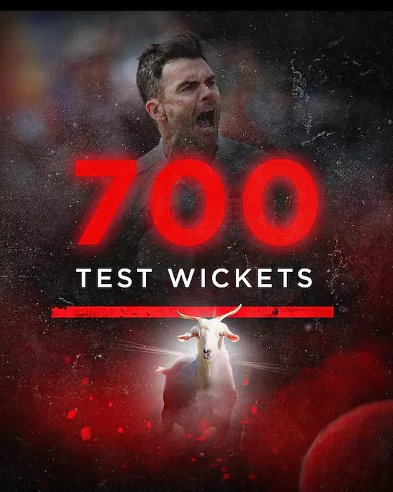 James Anderson - 700 Test wickets