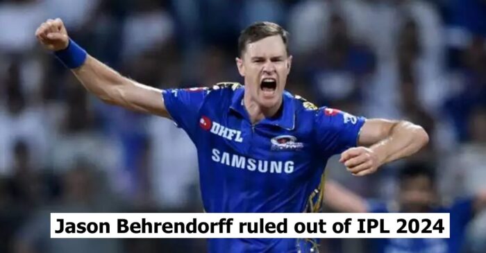 MI pacer Jason Behrendorff out of IPL 2024; replacement announced