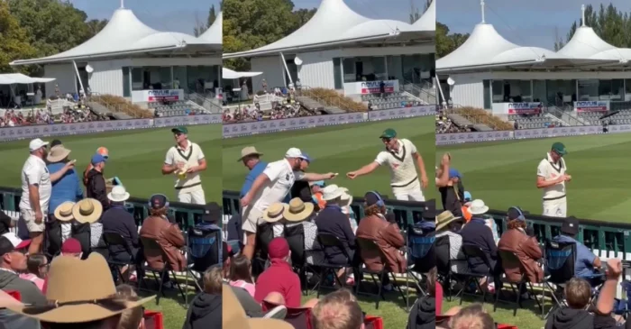 NZ vs AUS [WATCH]: Josh Hazlewood leaves crowd in splits after a fan request him to sign on a sandpaper during Christchurch Test