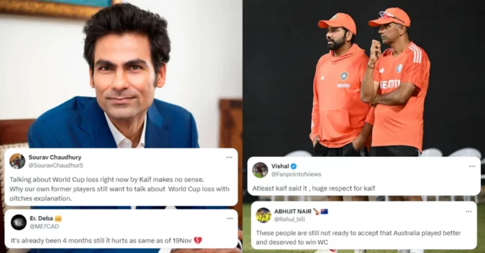 Fans divided as Mohammed Kaif reveals Rohit Sharma and Rahul Dravid’s involvement in the doctoring of ODI World Cup Final pitch