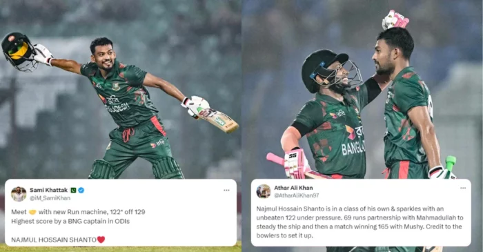 Twitter reactions: Najmul Hossain Shanto’s sensational ton powers Bangladesh to a comfortable win over Sri Lanka in 1st ODI