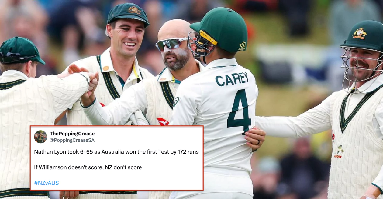 Twitter reactions: Nathan Lyon spins Australia to dominant victory over New Zealand in Wellington Test