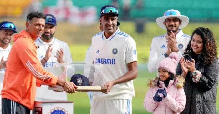 IND vs ENG: Ravichandran Ashwin receives his 100th Test cap from coach Rahul Dravid and guard of honour from teammates