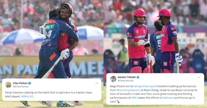 Twitter reactions: Sanju Samson, Riyan Parag lead RR to comfortable victory over LSG in IPL 2024