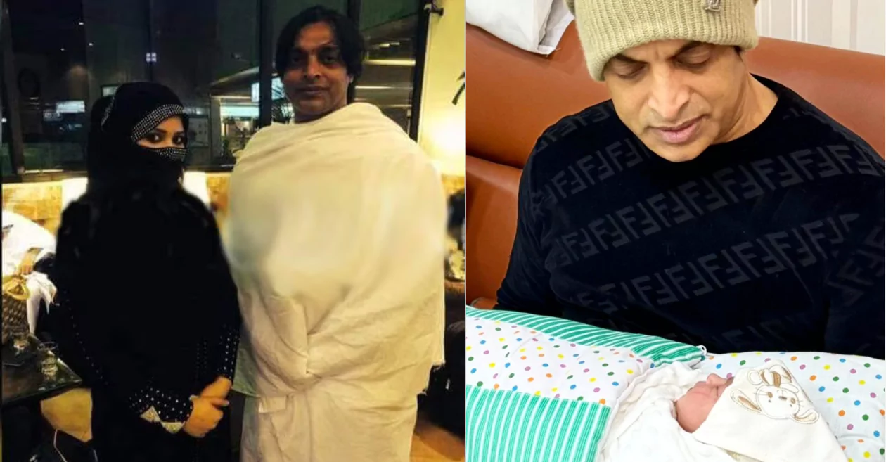 Shoaib Akhtar and his wife Rubab Khan welcome their third child; share baby girl’s name and adorable picture