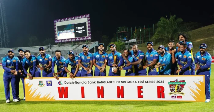 Angelo Mathews and other Sri Lanka players mock Bangladesh with ‘timed out’ celebration after series win; Najmul Hossain Shanto reacts
