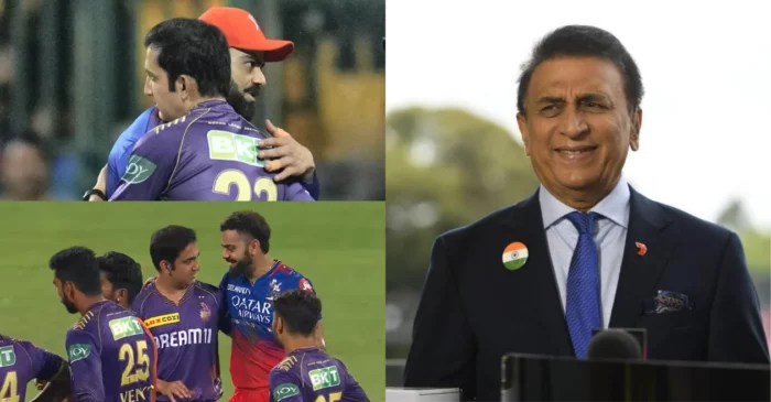 Sunil Gavaskar comes up with a massive comment on Virat Kohli and Gautam Gambhir hug during IPL 2024