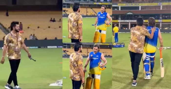 IPL 2024 [WATCH]: Suresh Raina shares a friendly moment with MS Dhoni ahead of CSK’s match against RCB