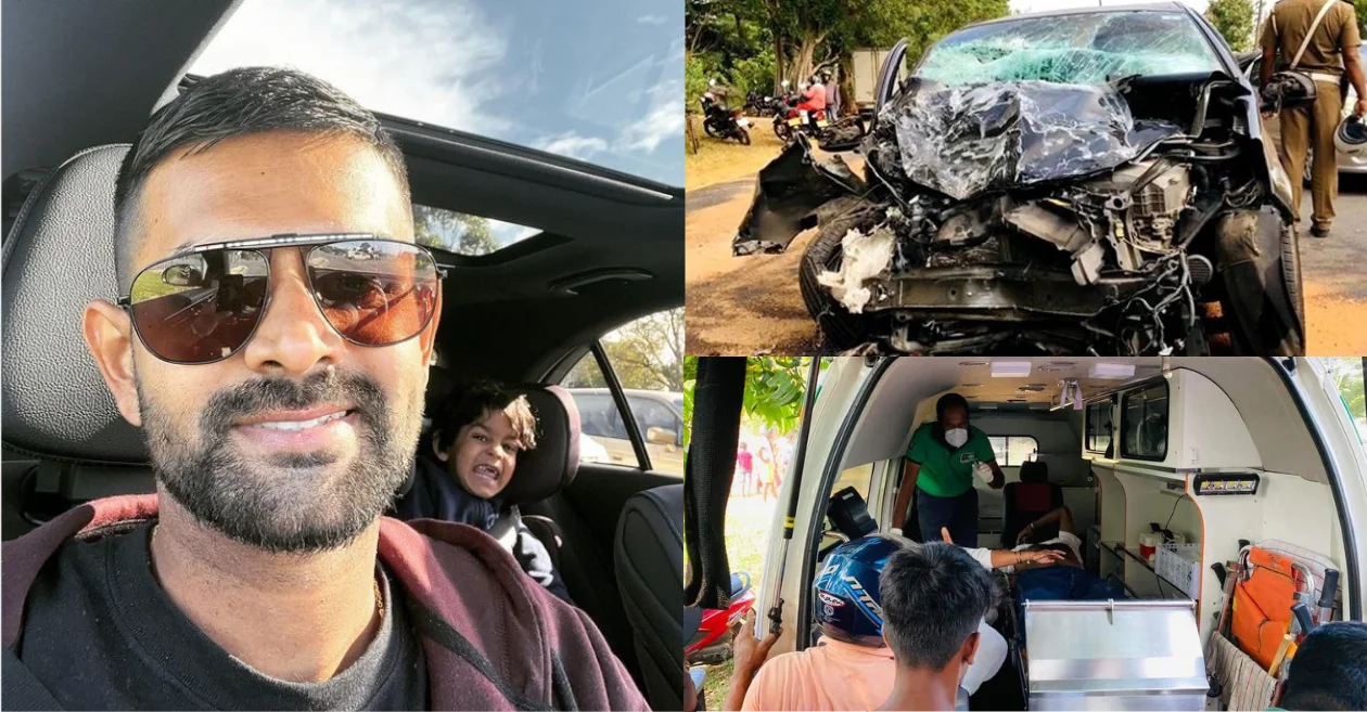 Veteran Sri Lankan cricketer Lahiru Thirimanne met with a horrific car accident