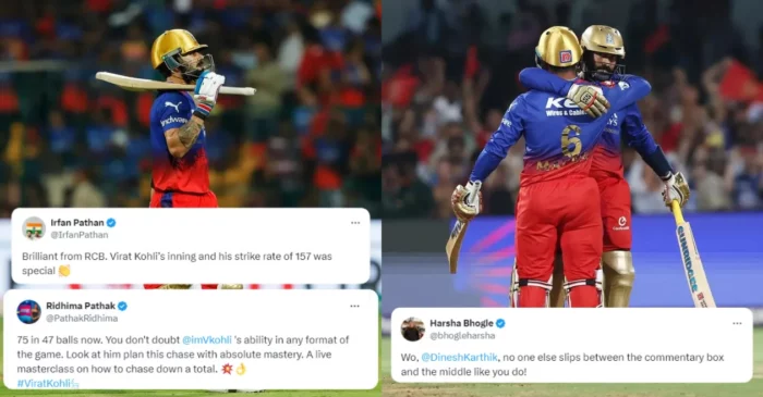 Twitter reactions: Virat Kohli’s fifty, Dinesh Karthik’s finishing touch help RCB register a thrilling win over PBKS in IPL 2024