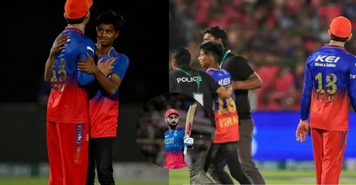 IPL 2024: Pitch invader breaches security to hug Virat Kohli during RR vs RCB game, video goes viral
