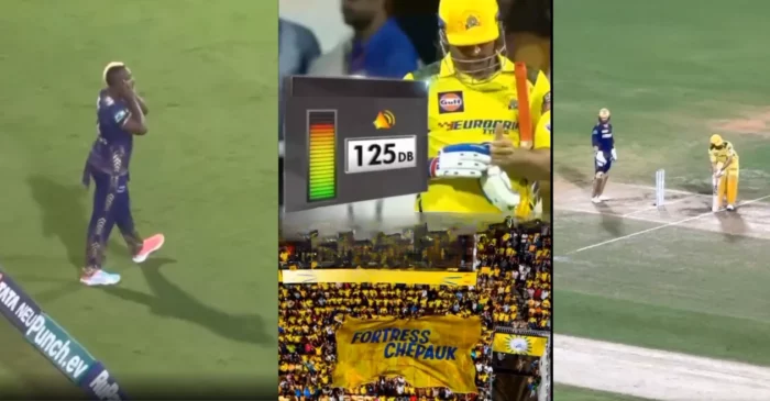 IPL 2024: Video of Andre Russell covering his ears amidst loud cheers for MS Dhoni goes viral