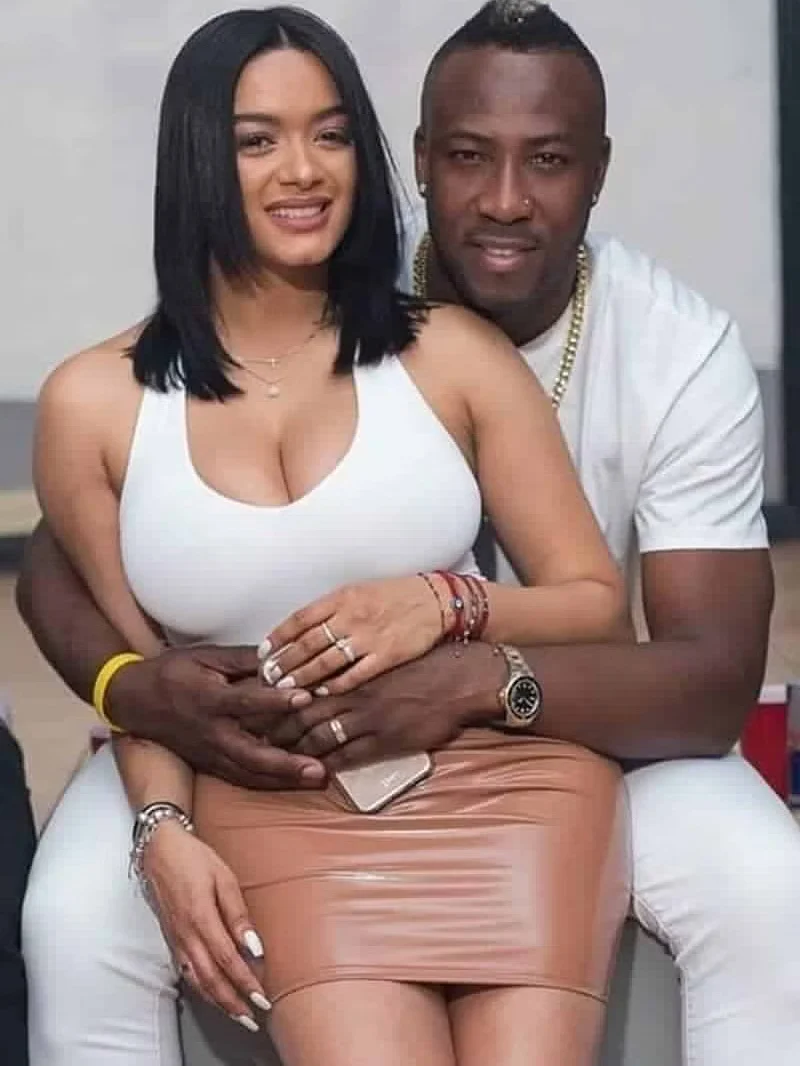 Andre Russell and his wife Jassym Lora PC-X