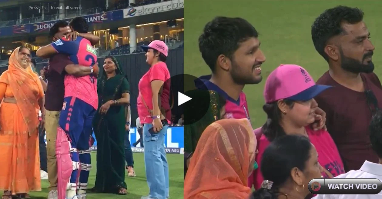 WATCH: Dhruv Jurel shares an emotional moment with his family as RR secures victory against LSG | IPL 2024