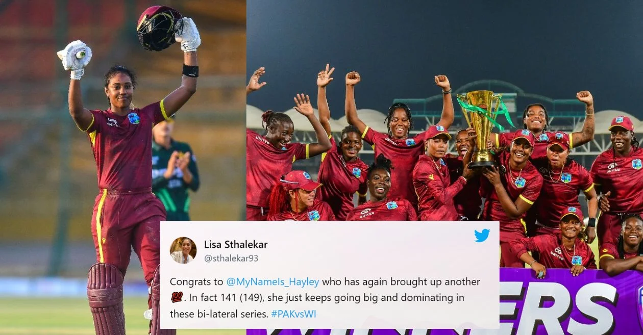 Twitter reactions: Hayley Matthews’ sizzling ton helps West Indies whitewash Pakistan in the Women’s ODI series