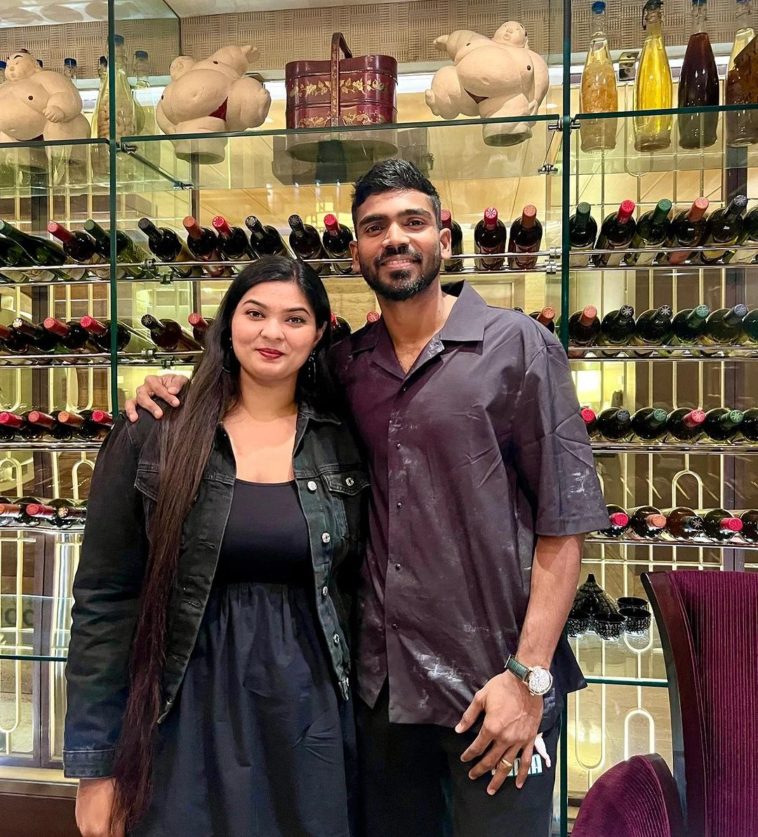 KS Bharat and his wife Anjali Nedunuri PC-X