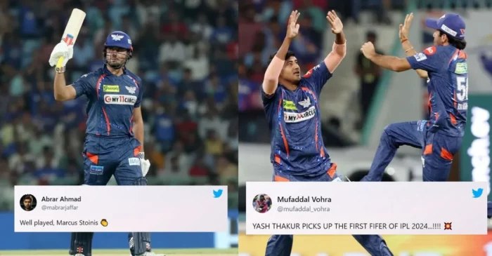 Twitter reactions: Marcus Stoinis, Yash Thakur sizzle as LSG thrash GT in Lucknow | IPL 2024