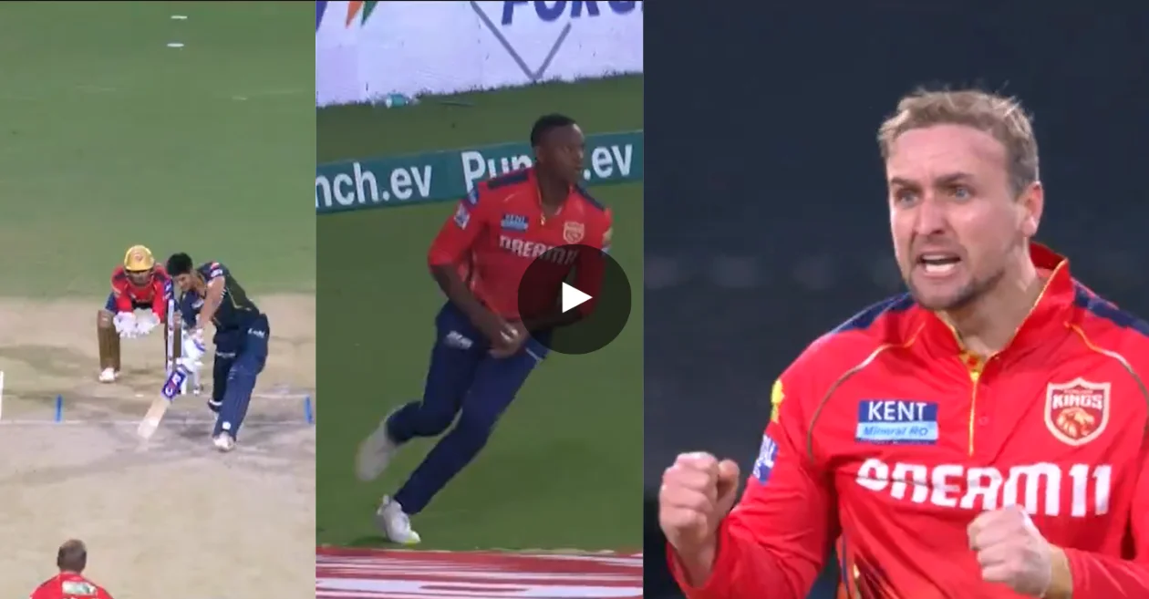 VIDEO: Liam Livingstone’s enthusiastic celebration after taking down Shubman Gill during PBKS vs GT match | IPL 2024