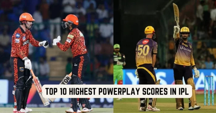Top 10 highest powerplay scores in the IPL history – April 2024