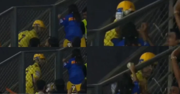 WATCH: MS Dhoni delights a young super fan with match ball after his sparkling cameo | IPL 2024