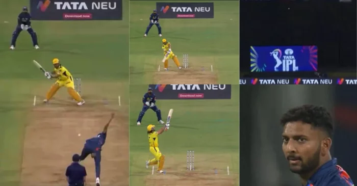 WATCH: MS Dhoni hits the ‘shot of IPL 2024’ against Mohsin Khan during LSG vs CSK clash