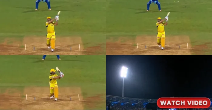 WATCH: MS Dhoni sparks nostalgia with a breathtaking hat-trick of sixes against Hardik Pandya in MI vs CSK clash of IPL 2024