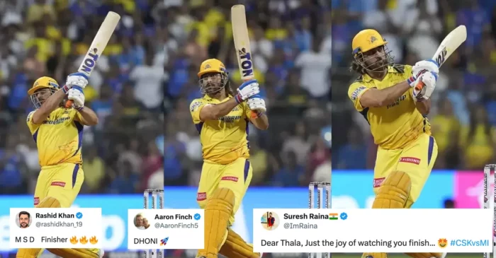 MI vs CSK: Cricket fraternity erupts as MS Dhoni rewinds the clock by hitting Hardik Pandya for a hattrick of sixes | IPL 2024