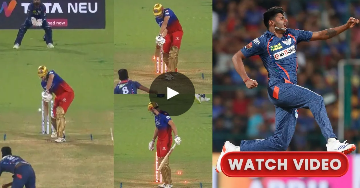 WATCH: Mayank Yadav bowls a thunderbolt at 156.7 kmph, dismissing Cameron Green in RCB vs LSG match | IPL 2024