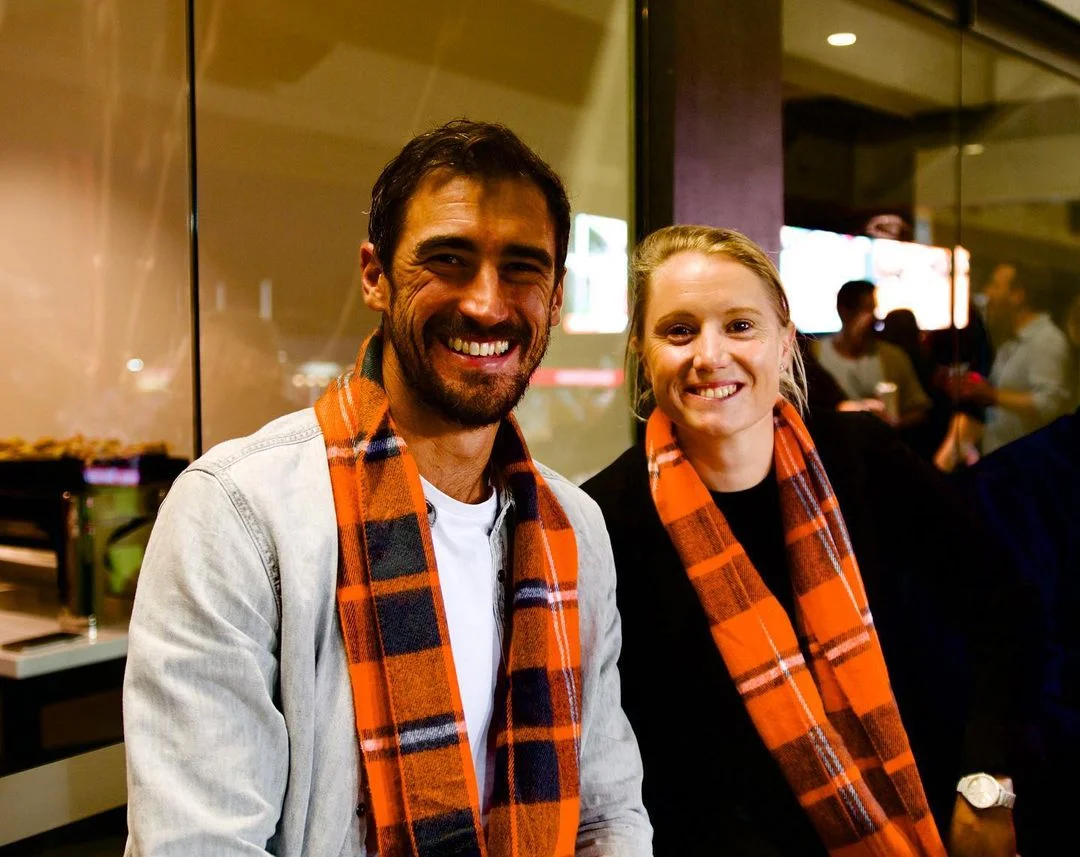 Mitchell Starc and his wife Alyssa Hailey PC-X