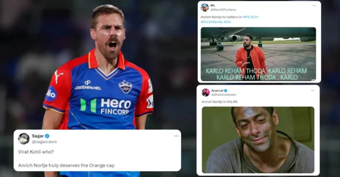 IPL 2024: DC’s premier pacer Anrich Nortje’s bowling struggles ignites meme fest