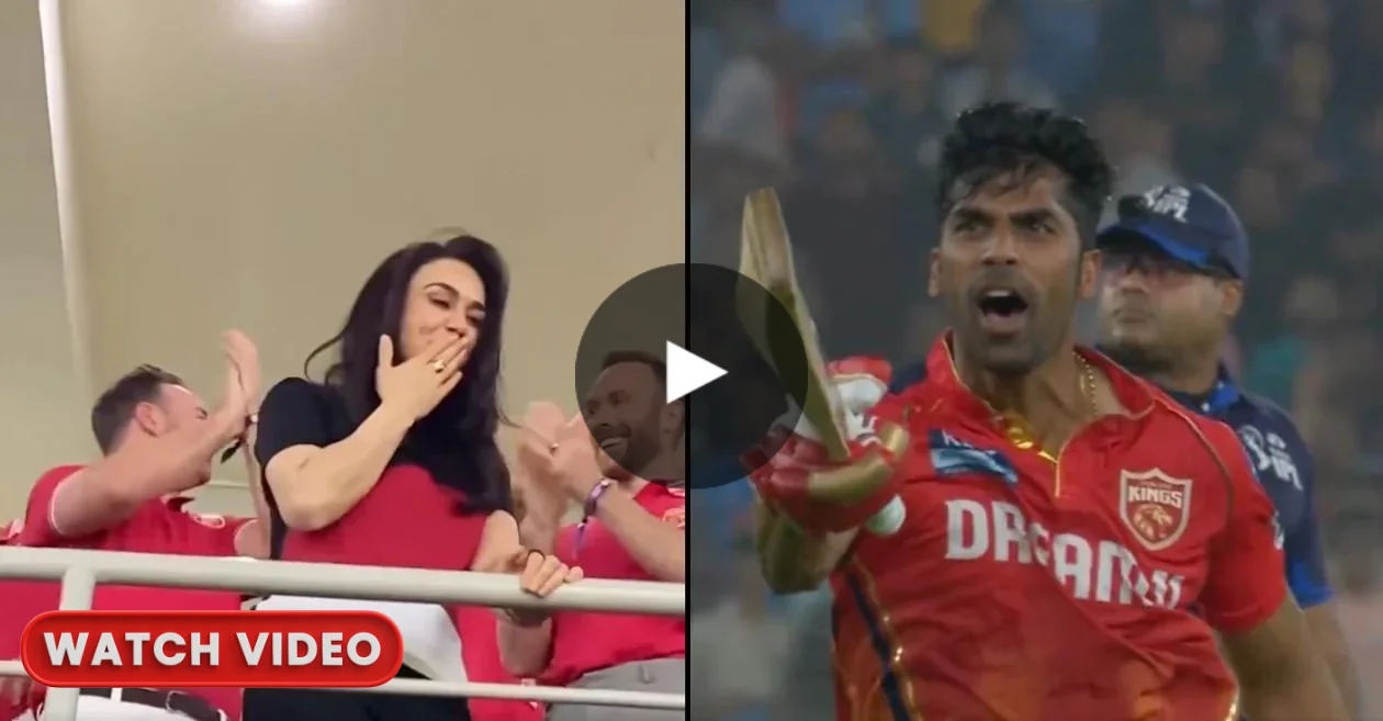 WATCH: Preity Zinta Celebrates and Blows Kisses as PBKS Achieve Record Chase against GT in IPL 2024