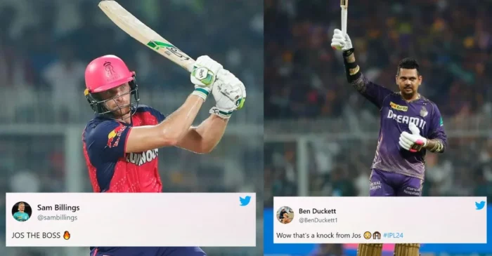 Twitter reactions: Jos Buttler’s dazzling ton outshines Sunil Narine’s hundred as RR pip KKR in a high-scoring thriller| IPL 2024