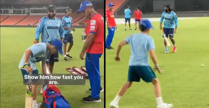WATCH: Ricky Ponting asks his son to bowl fast to Rahul Tewatia | IPL 2024