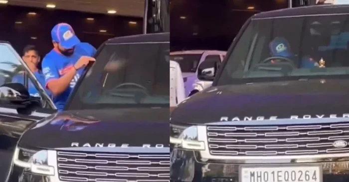 IPL 2024 [WATCH]: Rohit Sharma rolls up in his Range Rover with a ‘unique number plate’